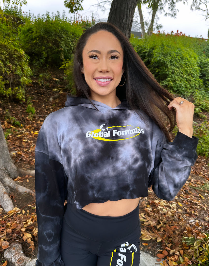 Tie Dye Crop Hoodie