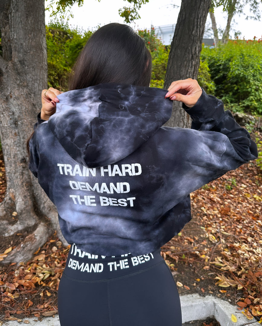 Tie Dye Crop Hoodie