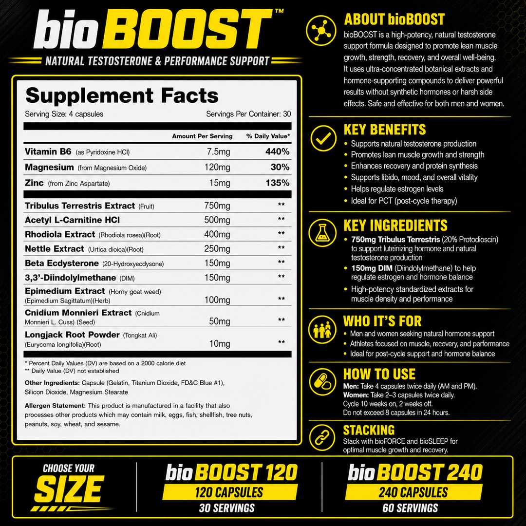 bioBOOST - Natural Testosterone Booster