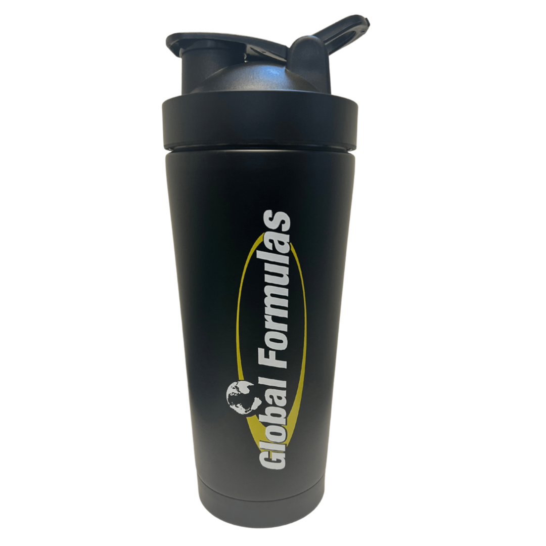 Stainless Steel Protein Shaker Bottle Insulated Keeps Hot/Cold